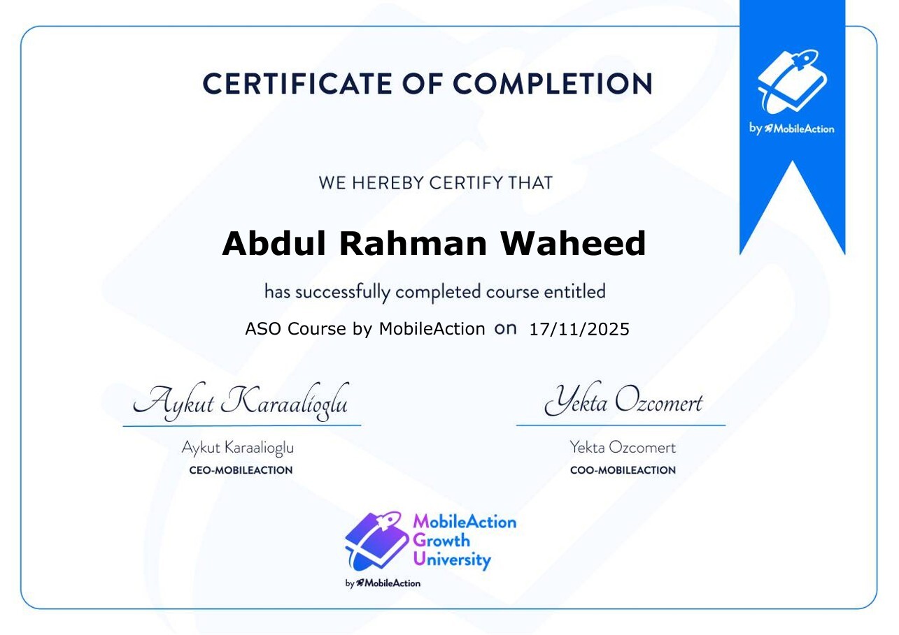 ASO Certification