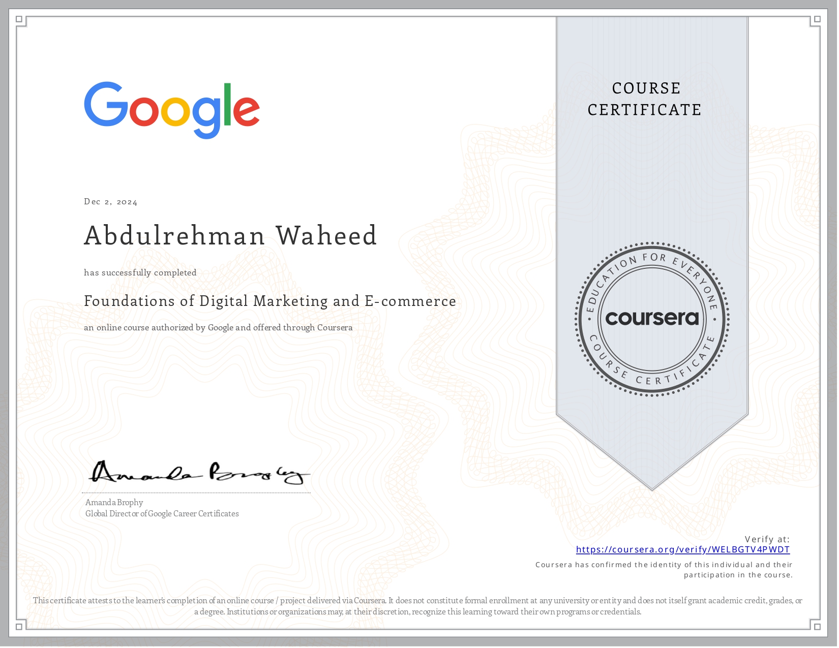 Google Digital Marketing