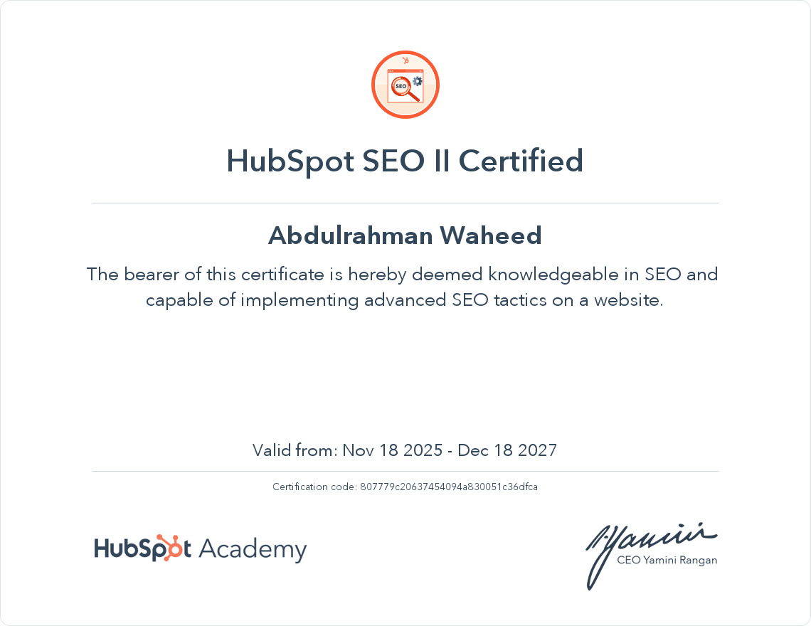HubSpot SEO II
